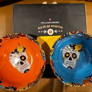 Set of Two Dia de Los Muertos Candy Dishes